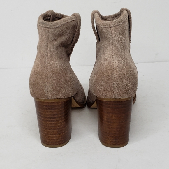 Anthro Splendid Lakota Tan Suede Ankle Booties - Picture 11 of 16